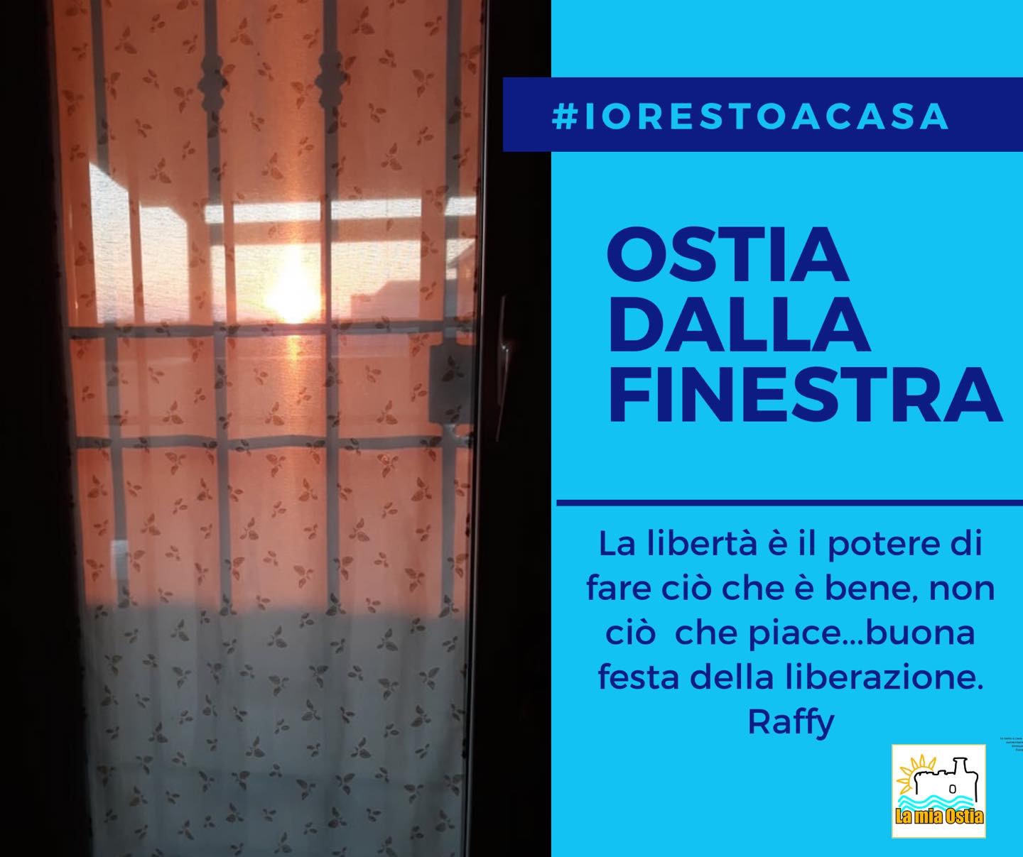 Ostia dalla finestra: mese di aprile